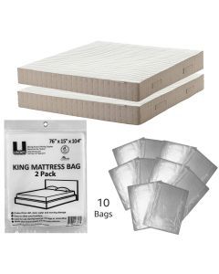 King cover 10 pack, covers either mattresses or box springs, tape sealed