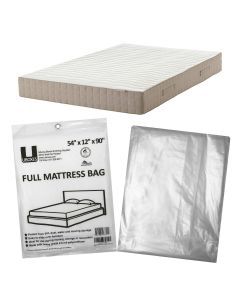 Full Mattress Bag folded and clear, unfolded