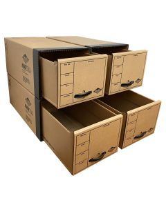 4 pack cabinet style file boxes for storage