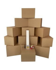  Bigger Boxes Smart Moving Kit #1 packing supplies and 14 packing boxes.