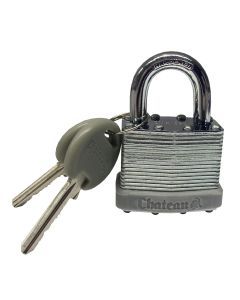 UBMOVE Padlock 1-1/2" Short Shank Heavy Laminated Chrome